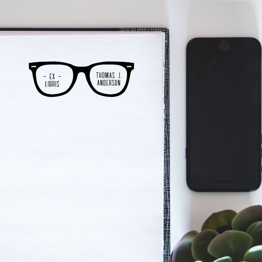 おもしろいレトログラス名前をカスタムするexライブラリ セルフインキングスタンプ