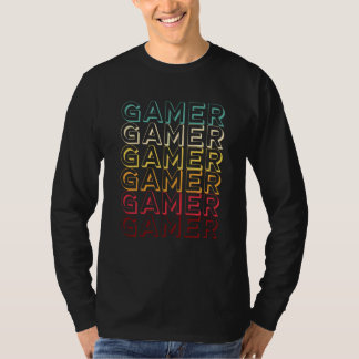 おもしろいレトロゲカラフルーマーヴィンテージビデオゲーム Tシャツ
