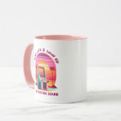 おもしろいレトロゲーム80sアーケード8ビットゲーマーユーモア マグカップ (正面左)