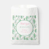 おもしろいレトロサボテン吸汁性フローラベビーシャワー フェイバーバッグ (正面)