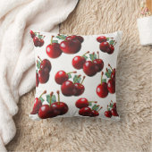 おもしろいレトロシック赤さくらんぼ クッション (ブランケット)