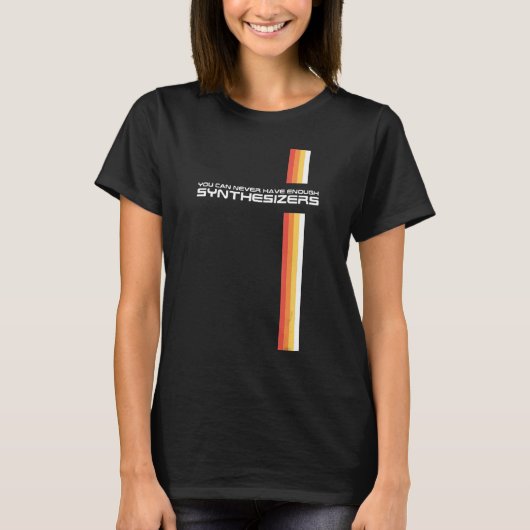 おもしろいレトロシンセサイザ合成キーボードコレクタM Tシャツ (正面)