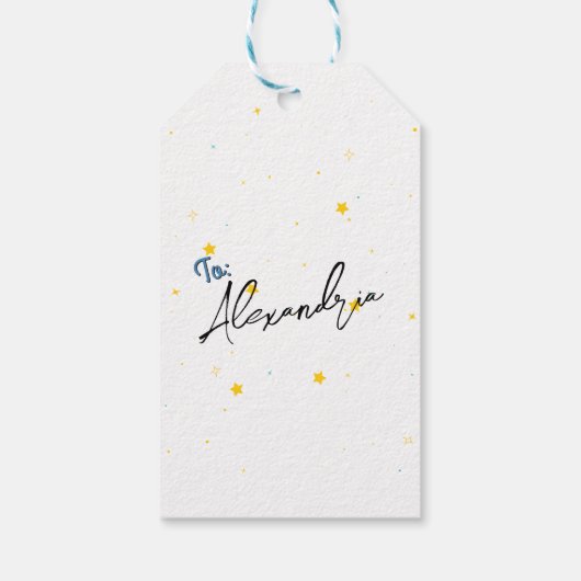 おもしろいレトロシークレットサンタペパーミントキャンディスワール ギフトタグ (裏面)