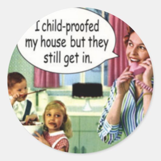 おもしろいレトロシール1 ラウンドシール (正面)