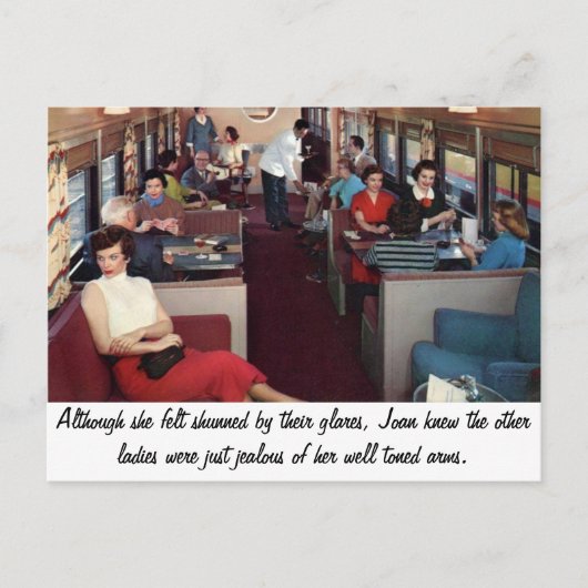 おもしろいレトロシーン ポストカード (正面)