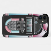 おもしろいレトロジュークボックスiPhone Case-Mate iPhoneケース (裏面(横))