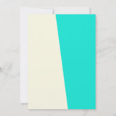 おもしろいレトロスタイリッシュビーチレディブライダルシャワー 招待状 (裏面)