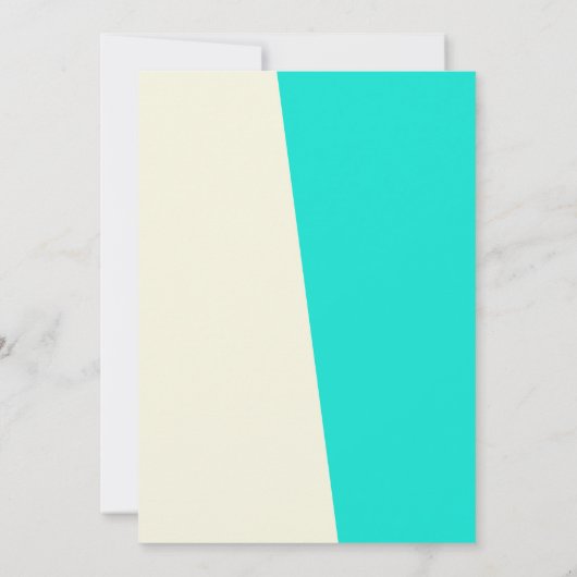 おもしろいレトロスタイリッシュビーチレディブライダルシャワー 招待状 (裏面)