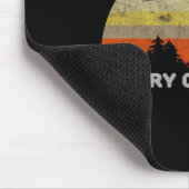 おもしろいレトロスタイルビッグ足メリークリスマスイティ マウスパッド (コーナー)