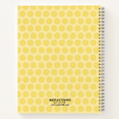 おもしろいレトロスタイルレシピ パーソナライズされた ノートブック (裏面)