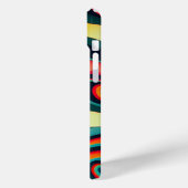 おもしろいレトロスワールiPhone 15 Plusケース。 Case-Mate iPhoneケース (裏面 / 左)