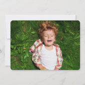 おもしろいレトロゼリポップ・アートのビーンズ光子供の誕生日パーティー 招待状 (裏面)