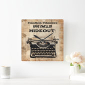 おもしろいレトロタイプライター壁時計 スクエア壁時計 (ホーム)