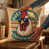 おもしろいレトロチキンお尻ジョークデザイン クッション