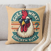 おもしろいレトロチキンお尻ジョークデザイン クッション