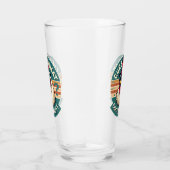 おもしろいレトロチキンお尻ジョークデザイン タンブラーグラス (右)