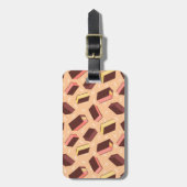 おもしろいレトロナポリタンアイスクリームサンドイッチ ラゲッジタグ (正面縦)