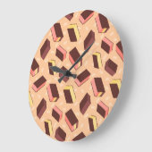 おもしろいレトロナポリタンアイスクリームサンドイッチ ラージ壁時計 (傾斜)