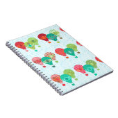 おもしろいレトロバルーンパステルおもしろいパターン ノートブック (右側)