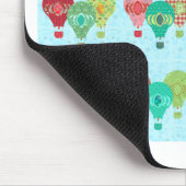 おもしろいレトロバルーンヴィンテージパステルアート マウスパッド (コーナー)