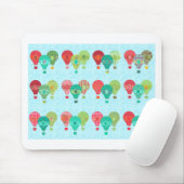おもしろいレトロバルーンヴィンテージパステルアート マウスパッド (マウス)