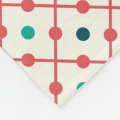 おもしろいレトロパターン フリースブランケット (角)