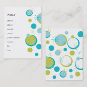 おもしろいレトロパターン 名刺 (正面/裏面)