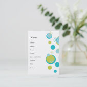 おもしろいレトロパターン 名刺 (スタンド正面)