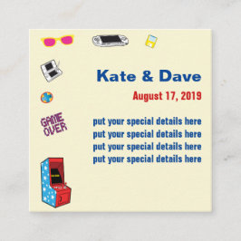 おもしろいレトロビデオゲーマー🎮💍結婚's エンクロージャーカード