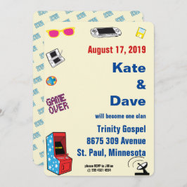 おもしろいレトロビデオゲーマー🎮💍結婚's 招待状