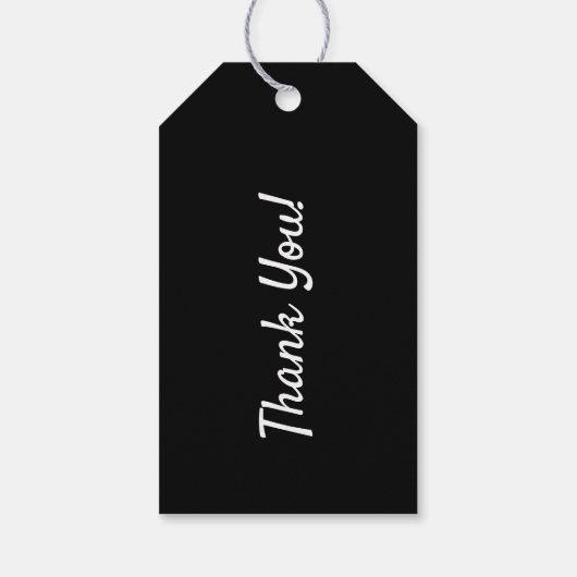 おもしろいレトロビニールレコード誕生日パーティギフトラベル ギフトタグ (裏面)