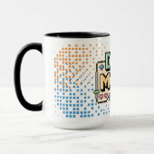 おもしろいレトロピクセルレベルアップパパゲーマープレーヤー マグカップ (左)