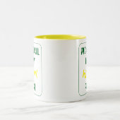 おもしろいレトロピックボールは私のハッピープレイス ツートーンマグカップ (中央)