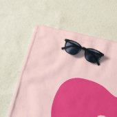 おもしろいレトロピンクライフはビキニの夏に良い ビーチタオル (インサイチュ)