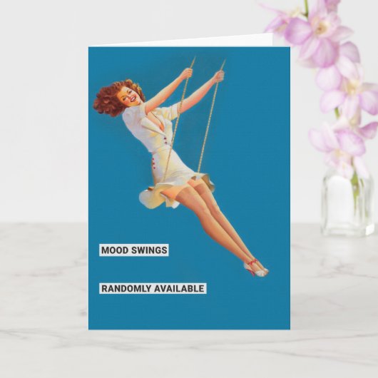 おもしろいレトロピンナップ カード (蘭)