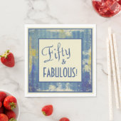 おもしろいレトロフィフティ&ファブラス!50歳 スタンダードランチョンナプキン (インサイチュ)