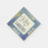 おもしろいレトロフィフティ&ファブラス!50歳 スタンダードランチョンナプキン (角)