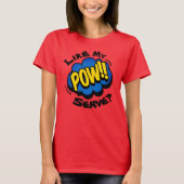 おもしろいレトロポップ・アートのアートピックボールパドル Tシャツ (正面)