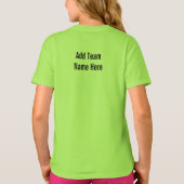 おもしろいレトロポップ・アートのアートピックルボールガールズ Tシャツ (裏面)