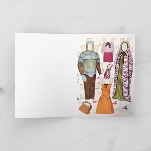 おもしろいレトロムンスター👾生殖紙人形玩具 カード (内部)