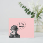 おもしろいレトロレディーオーユー扱いにく ポストカード (スタンド正面)