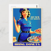 おもしろいレトロヴィンテージインスパイアのユーモア ポストカード (正面/裏面)