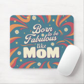 おもしろいレトロヴィンテージサイケデリックママ引用文タイポグラフィ マウスパッド (マウス)