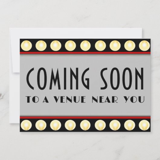 おもしろいレトロヴィンテージムービー来マーキーの近日撮影 セーブザデート (正面)