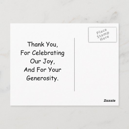 おもしろいレトロヴィンテージ結婚漫画の感謝していユーザ ポストカード (裏面)