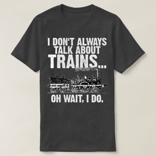 おもしろいレトロヴィンテージ鉄道技術者1 Tシャツ (デザイン正面)