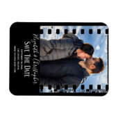 おもしろいレトロヴィンテージFIlm写真DATEを保存 マグネット (横)