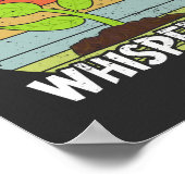 おもしろいレトロ園芸植物ウィスパー ポスター (角)