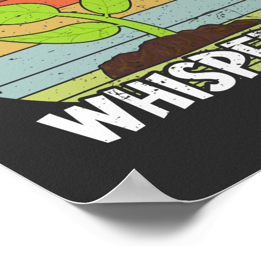 おもしろいレトロ園芸植物ウィスパー ポスター (角)