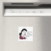 おもしろいレトロ女が思い過ぎちゃった マグネット (インサイチュ (食洗機))